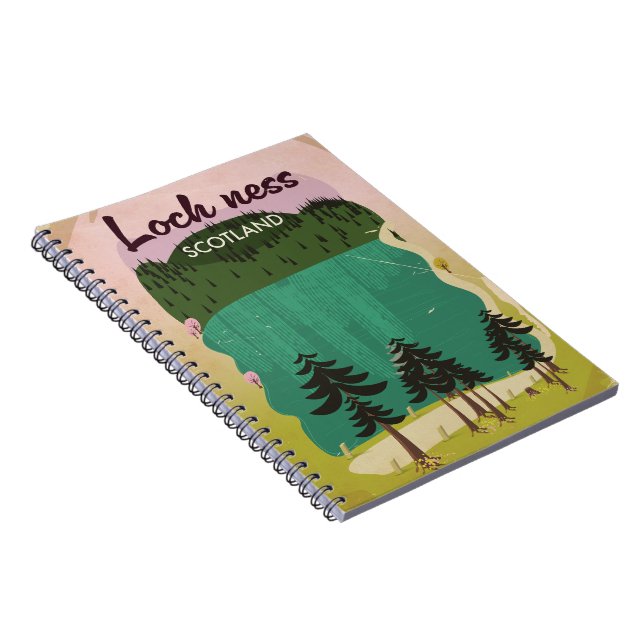 Caderno Espiral Loch Ness Escócia (Lado Direito)