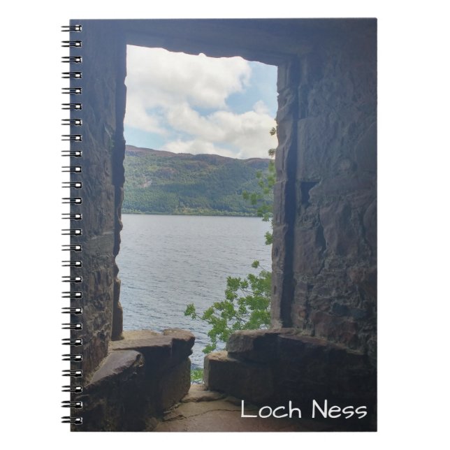 Caderno Espiral Loch Ness visto do Castelo Urquhart (Frente)