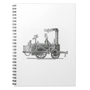 Caderno Espiral Locomotiva do Comboio de Vapor Antecipado
