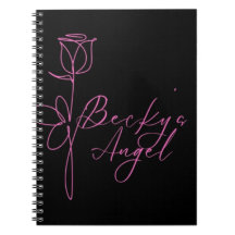 Logotipo Angel de Becky - Notebook com fotos espir