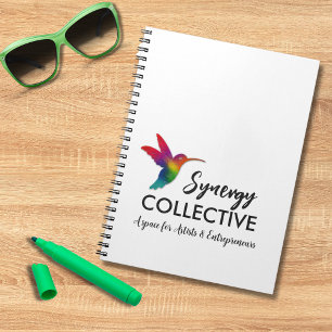 Caderno Espiral Logotipo comercial do Hummingbird