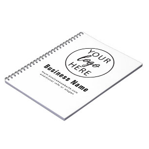 Caderno Espiral Logotipo Comercial Personalizado Simples