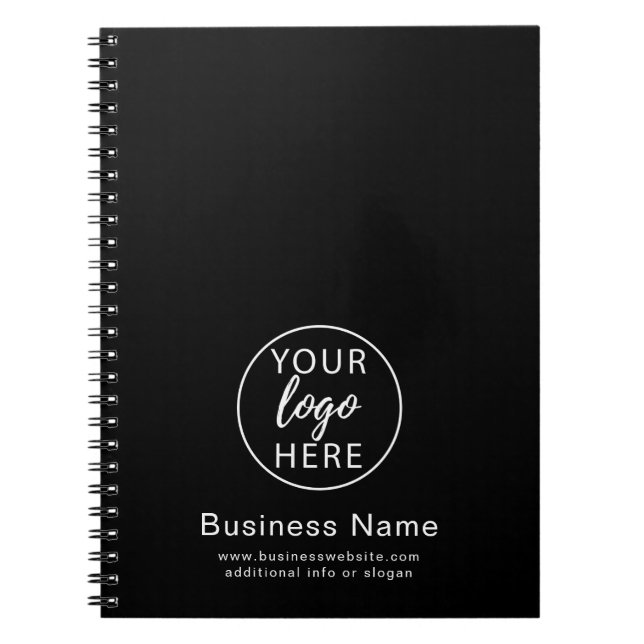 Caderno Espiral Logotipo comercial personalizado simples (Frente)