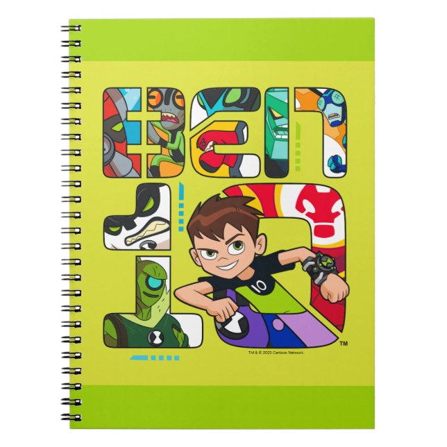 Caderno Espiral Logotipo da Alienígena Ben 10 (Frente)