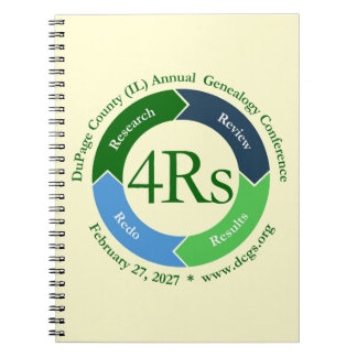 Caderno Espiral Logotipo da Conferência DCGS 2027