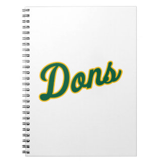 Caderno Espiral Logotipo da Dons Script