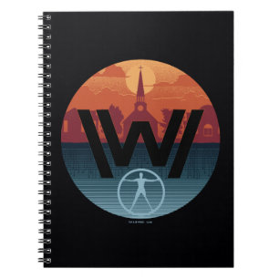 Caderno Espiral Logotipo da igreja de Westworld Escalante