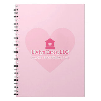 Caderno Espiral Logotipo da Liviys Cares