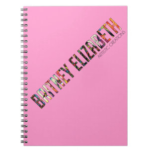 Caderno Espiral Logotipo de Britney Elizabeth