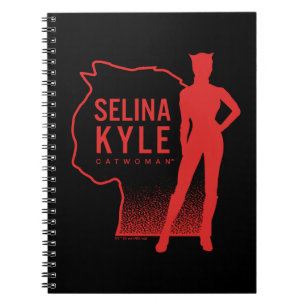 Caderno Espiral Logotipo de Contorno de Selina Kyle CatWomen