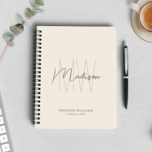 Logotipo de Monograma Moderno Consultor Bege Creme