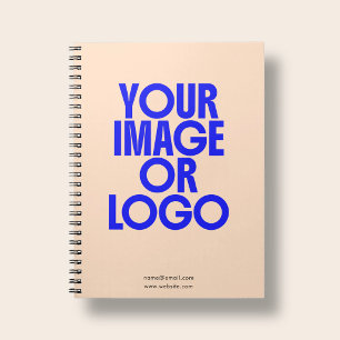 Caderno Espiral Logotipo de Negócios Escolares Foto Laranja Pêsseg