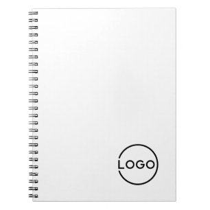 Caderno Espiral Logotipo de Negócios Personalizado com Texto Perso