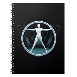 Caderno Espiral Logotipo do Android de Westworld Vitruvian