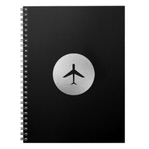 Caderno Espiral Logotipo do avião