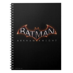 Caderno Espiral Logotipo do Cavaleiro do Batman Arkham