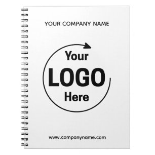 Caderno Espiral Logotipo Empresarial Corporativo Personalizado