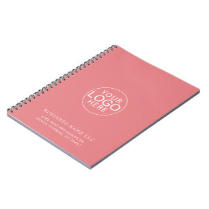 Caderno Espiral Logotipo Empresarial Personalizado Minimalista