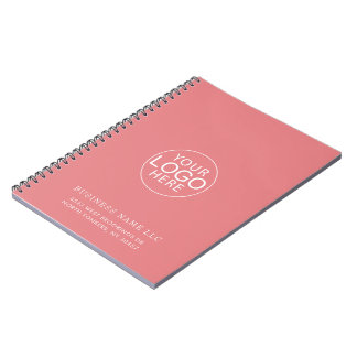 Caderno Espiral Logotipo Empresarial Personalizado Minimalista