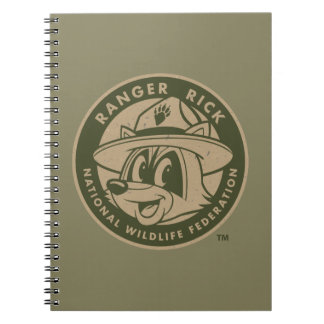 Caderno Espiral Logotipo Khaki do rick da guarda florestal do rick