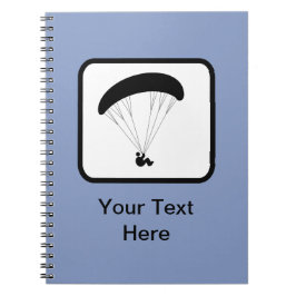 Caderno Espiral Logotipo Paraglider personalizável