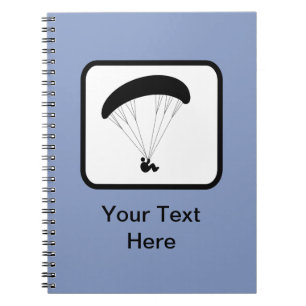 Caderno Espiral Logotipo Paraglider personalizável