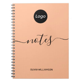 Caderno Espiral Logotipo Peach Professional Business