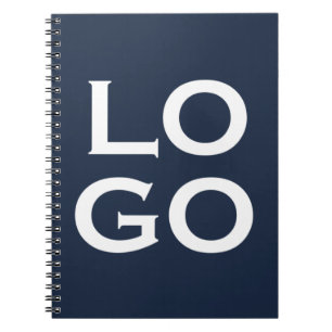 Caderno Espiral Logotipo Personalizado de Empresa ou Negócio em Az