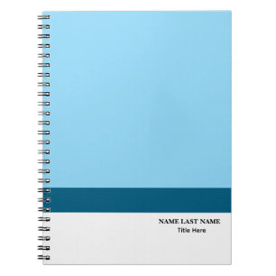 Caderno Espiral Logotipo Personalizado Elegante Azul Poeirento Bra