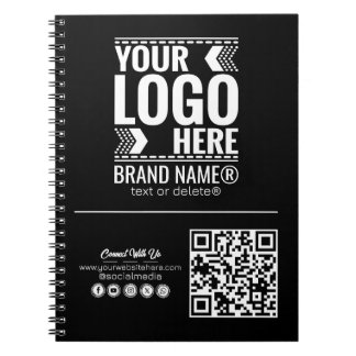 Caderno Espiral Logotipo Personalizado, Logotipo de Negócios ou Ma