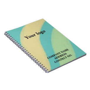 Caderno Espiral Logotipo personalizado simples e elegante aqui era