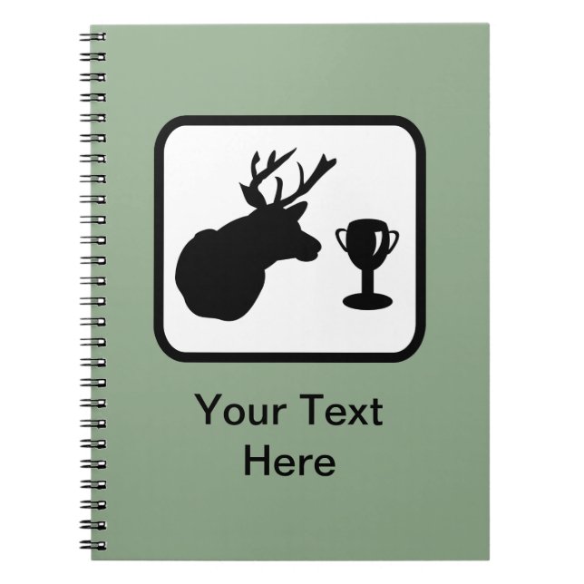 Caderno Espiral Logotipo personalizável Hunter (Frente)
