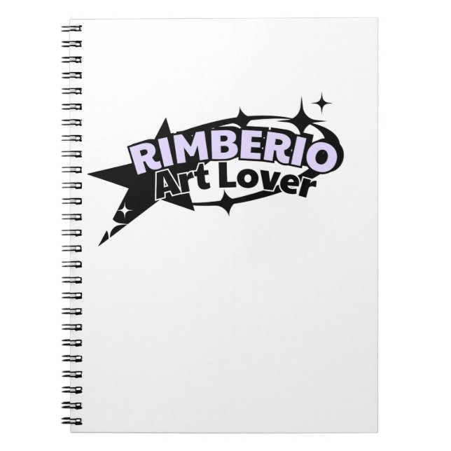 Caderno Espiral Logotipo Rimberio Art Lover (Frente)