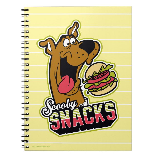 Caderno Espiral Logotipo Scooby-Doo "Scooby Snacks" (Frente)