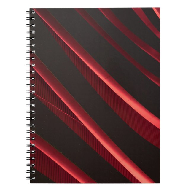 Caderno Espiral Logótipo vermelho e preto (Frente)