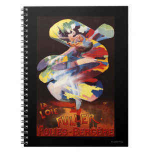 Caderno Espiral Loie mais completo no teatro de Folies-Bergere