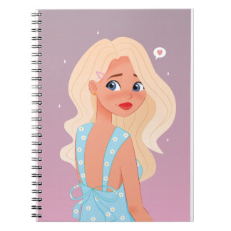 Caderno Espiral Loira em sundress