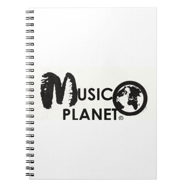 CADERNO ESPIRAL LOJA DA MUSIC PLANET (Frente)