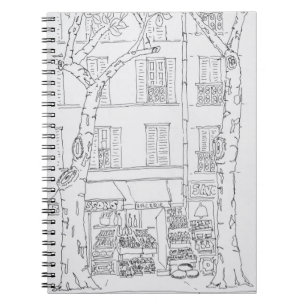 Caderno Espiral Loja de Conveniência Rue Brea, Paris, França