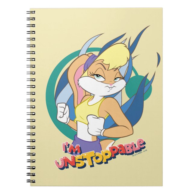 Caderno Espiral Lola Bunny "Sou Imparável" (Frente)