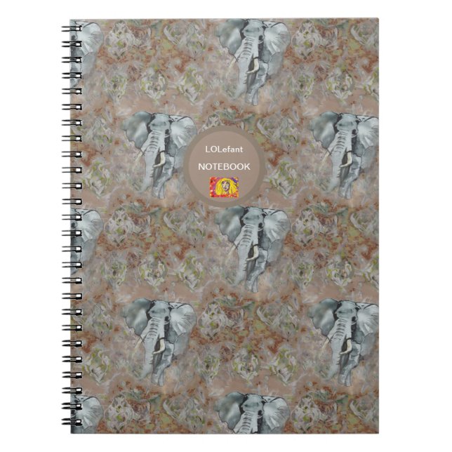 Caderno Espiral LoLefant Notebook, Carita K design (Frente)