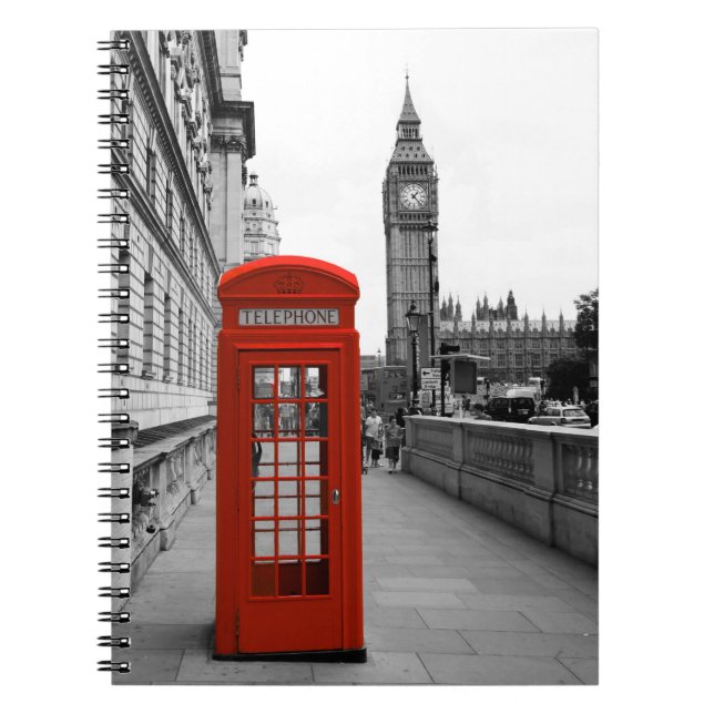 Caderno Espiral London BIG BEN (Frente)