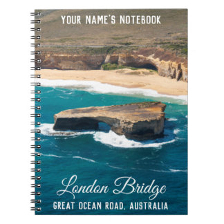Caderno Espiral London Bridge Grande Estrada Oceânica Aérea