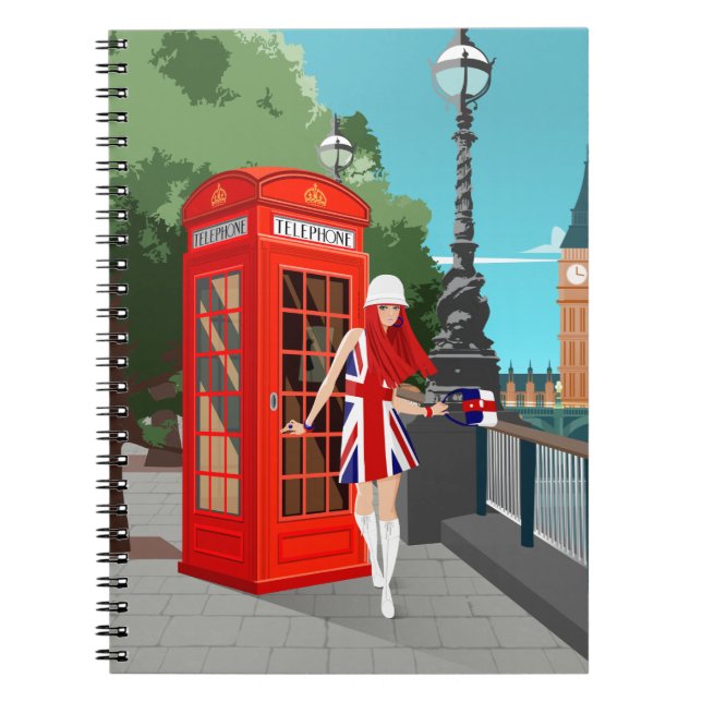 Caderno espiral London Calling (Frente)