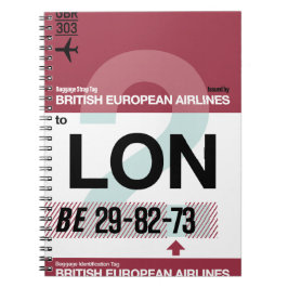 Caderno Espiral Londres - Viagem Diário