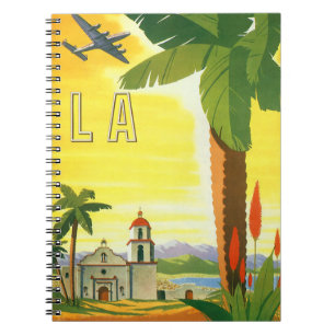 Caderno Espiral Los Angeles Antigo, Missão da Califórnia com Palme