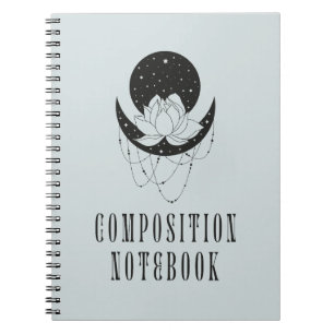 Caderno Espiral Lotus Moon Stars Cósmica