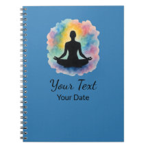 Lotus Pose Watercolor Aura Yoga Personalizada