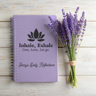 Caderno Espiral Lotus Tranquilo: Inalar, Exalar Inspiração Persona