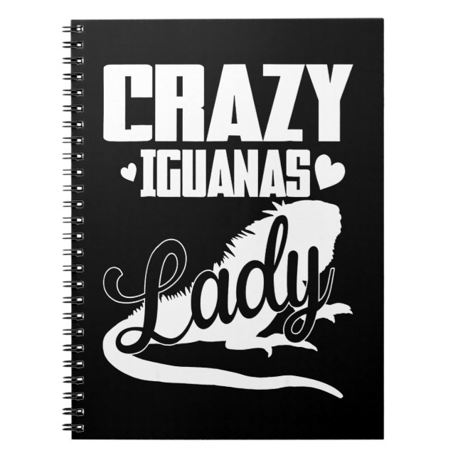 Caderno Espiral Louca Iguana Lady (Frente)